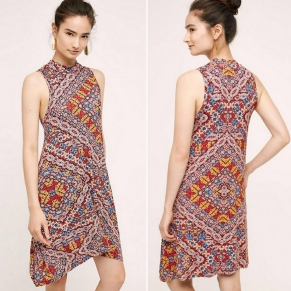 Anthropologie Maeve Lilt Swing Dress M